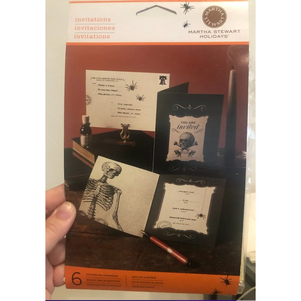 NWT Martha Stewart Crafts Halloween‎ Invite Bundle 22 Invites Total